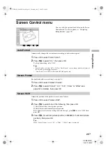 Preview for 25 page of Sony WEGA KE-W50A10E Operating Instructions Manual