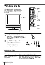 Предварительный просмотр 12 страницы Sony WEGA KLV 15SR1 Operating Instructions Manual