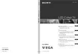 Предварительный просмотр 1 страницы Sony WEGA KLV-15SR3E Operating Instructions Manual