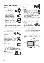 Предварительный просмотр 4 страницы Sony WEGA KLV-15SR3E Operating Instructions Manual