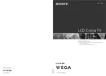 Sony WEGA KLV-15SR3U Operating Instructions Manual preview