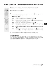 Предварительный просмотр 30 страницы Sony WEGA KLV-23HR3 Operating Instructions Manual