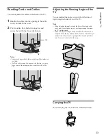 Preview for 23 page of Sony WEGA KLV 23M1 Operating Instructions Manual