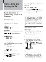 Preview for 24 page of Sony WEGA KLV 23M1 Operating Instructions Manual