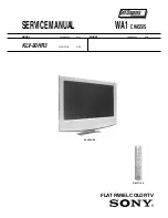 Preview for 1 page of Sony WEGA KLV-30HR3 Service Manual