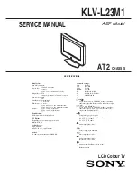 Предварительный просмотр 1 страницы Sony WEGA KLV-L23M1 Service Manual