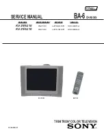 Предварительный просмотр 2 страницы Sony WEGA KV 20FA210 Service Manual