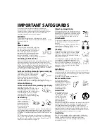 Preview for 4 page of Sony WEGA KV-27FS100L Operating Instructions Manual