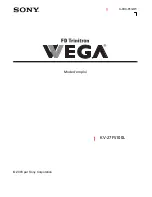 Предварительный просмотр 110 страницы Sony WEGA KV-27FS100L Service Manual