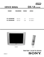 Sony WEGA KV-32XBR450 Service Manual preview