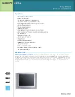 Sony WEGA KV-36FS120 Specifications preview