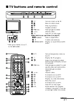 Preview for 7 page of Sony WEGA KV-BZ216 Operating Instructions Manual