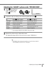 Preview for 49 page of Sony Wega KV-HS29 Operating Manual