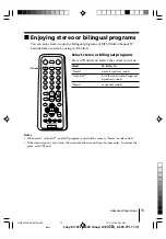 Preview for 15 page of Sony WEGA KV-SP29 Operating Instructions Manual