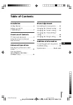 Preview for 5 page of Sony Wega KV-SW34 Operating Instructions Manual