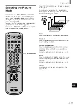 Preview for 23 page of Sony WEGA KZ 42TS1 Operating Instructions Manual