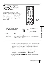 Предварительный просмотр 27 страницы Sony WEGAKE-MX37 Operating Instruction