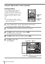 Preview for 64 page of Sony WEGAKE-MX37 Operating Instruction