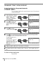 Preview for 88 page of Sony WEGAKE-MX37 Operating Instruction