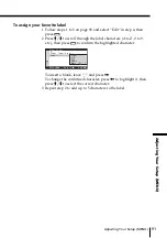 Предварительный просмотр 91 страницы Sony WEGAKE-MX37 Operating Instruction