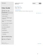 Preview for 44 page of Sony WG-C10 Series Help Manual