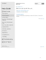 Preview for 45 page of Sony WG-C10 Series Help Manual