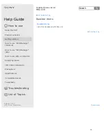 Preview for 47 page of Sony WG-C10 Series Help Manual
