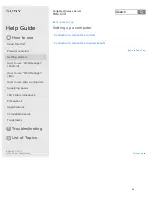 Preview for 52 page of Sony WG-C10 Series Help Manual