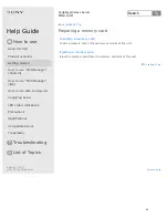 Preview for 53 page of Sony WG-C10 Series Help Manual