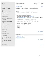 Preview for 125 page of Sony WG-C10 Series Help Manual
