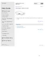 Preview for 133 page of Sony WG-C10 Series Help Manual