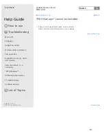 Preview for 298 page of Sony WG-C10 Series Help Manual