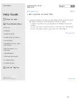 Preview for 300 page of Sony WG-C10 Series Help Manual