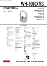 Sony WH-1000XM3 Service Manual preview