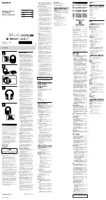 Sony WH-H900N Reference Manual preview