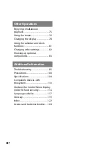 Preview for 8 page of Sony WHG-SLK1i - Audio System Component Operating Instructions Manual