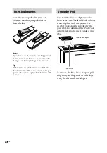 Предварительный просмотр 24 страницы Sony WHG-SLK1iV Operating Instructions Manual