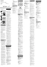 Sony WI-C300 Reference Manual preview