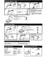 Preview for 2 page of Sony WM-AF59 Operating Instructions