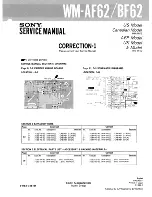 Preview for 18 page of Sony WM-AF62 Service Manual