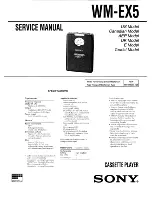 Sony WM-EX5 Service Manual preview