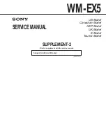 Предварительный просмотр 20 страницы Sony WM-EX5 Service Manual