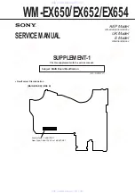 Preview for 20 page of Sony WM-EX650 Service Manual