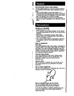 Preview for 2 page of Sony WM-FX42 Operating Instructions Manual