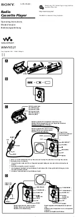 Sony WM-FX521 - Walkman User Manual preview