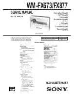 Preview for 1 page of Sony WM-FX673 Service Manual