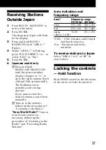 Preview for 57 page of Sony WM-FX877 Operating Instructions Manual