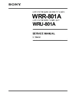 Preview for 1 page of Sony WRR-801A Service Manual