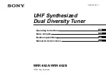 Sony WRR-862A Operating Instructions Manual preview