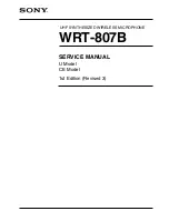 Sony WRT-807B Service Manual preview